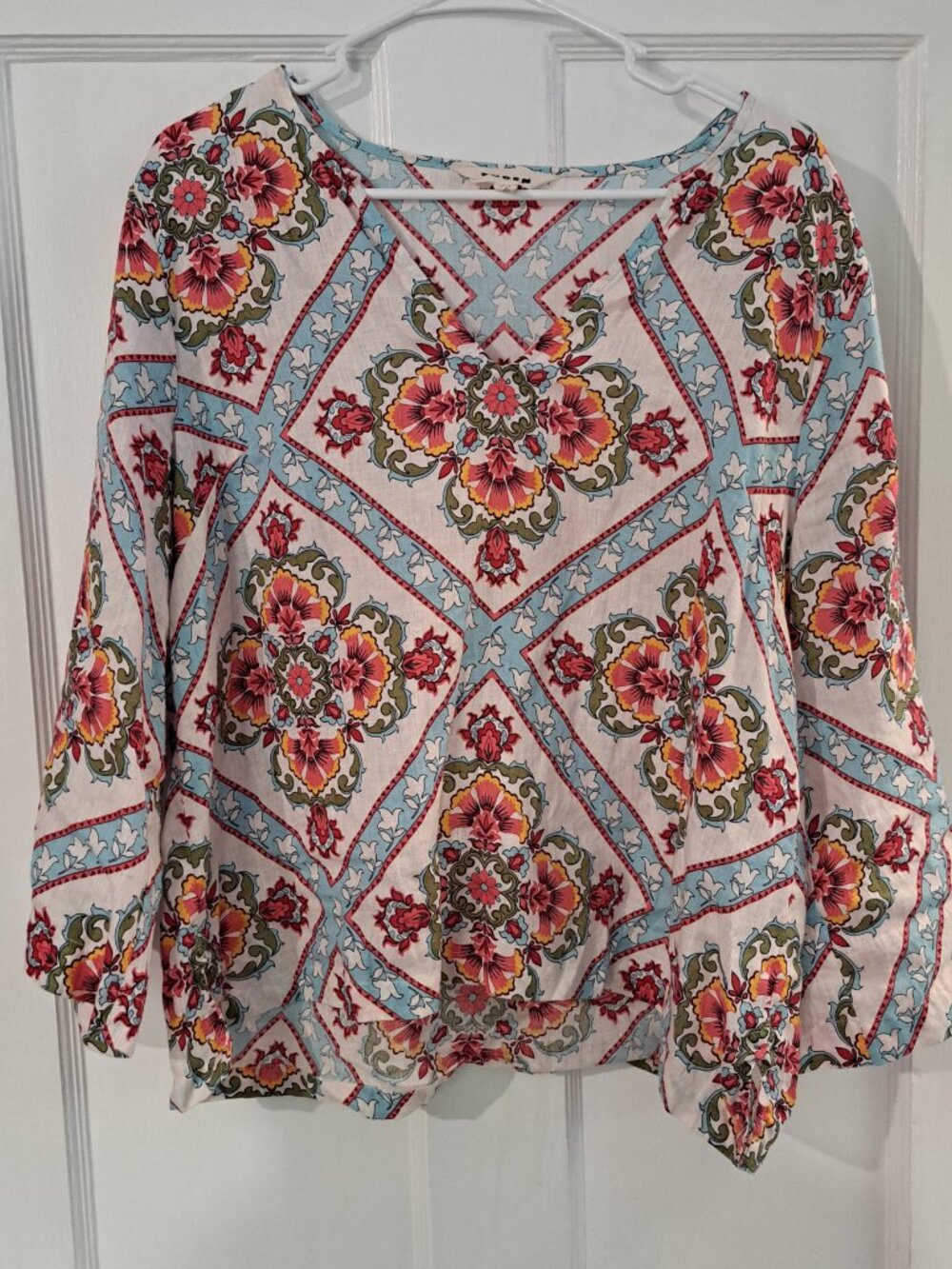 Boden Linen Top Cleo Size L - Only wore once - Picture 2 of 5